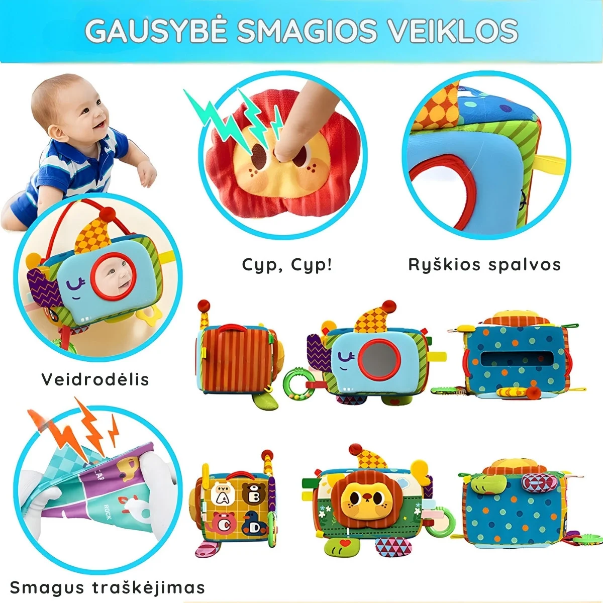 Lavinamoji servetėlių dėžutė