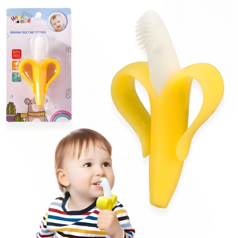 Kramtukas - dantų šepetėlis "Bananas"