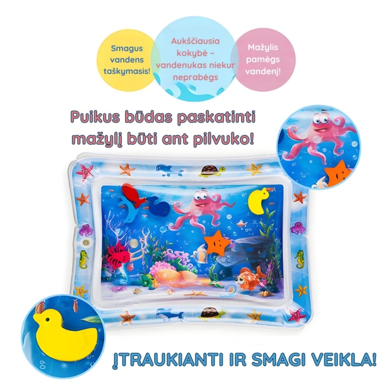 Vandens kilimėlis kūdikiams "Aštuonkojis"
