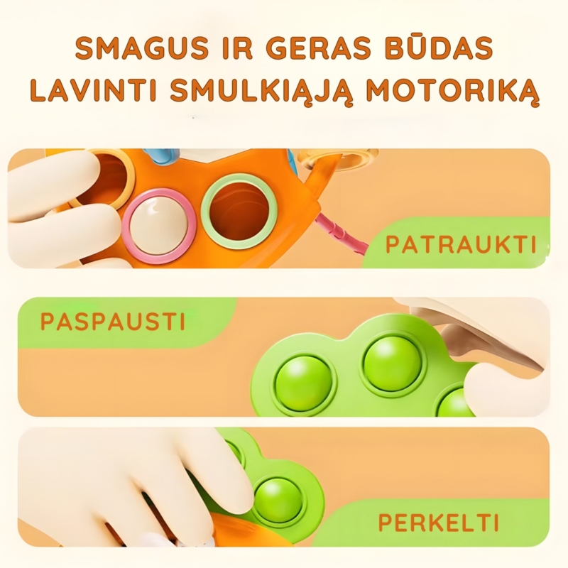 Barškutis - kramtukas "Morkytė"