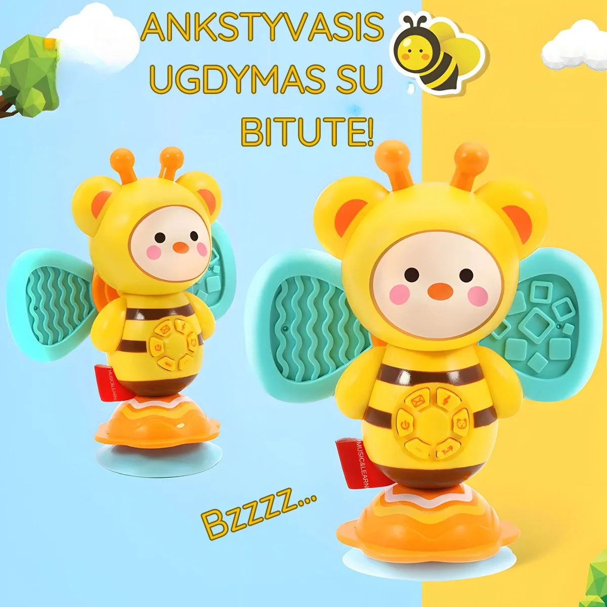 Prilimpantis veiklos žaislas 
