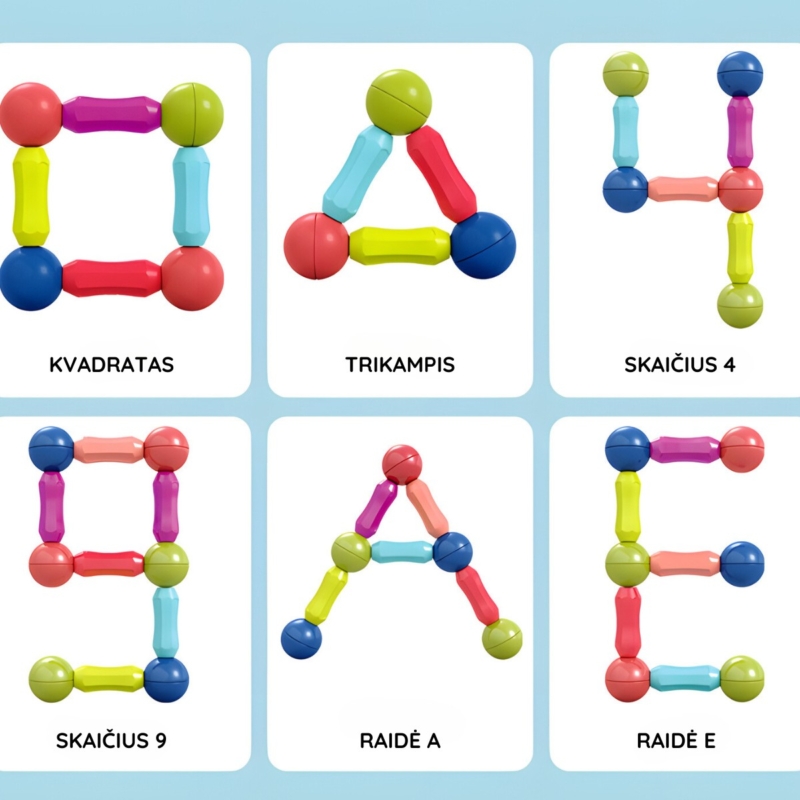 Magnetinis konstruktorius (25 det.)