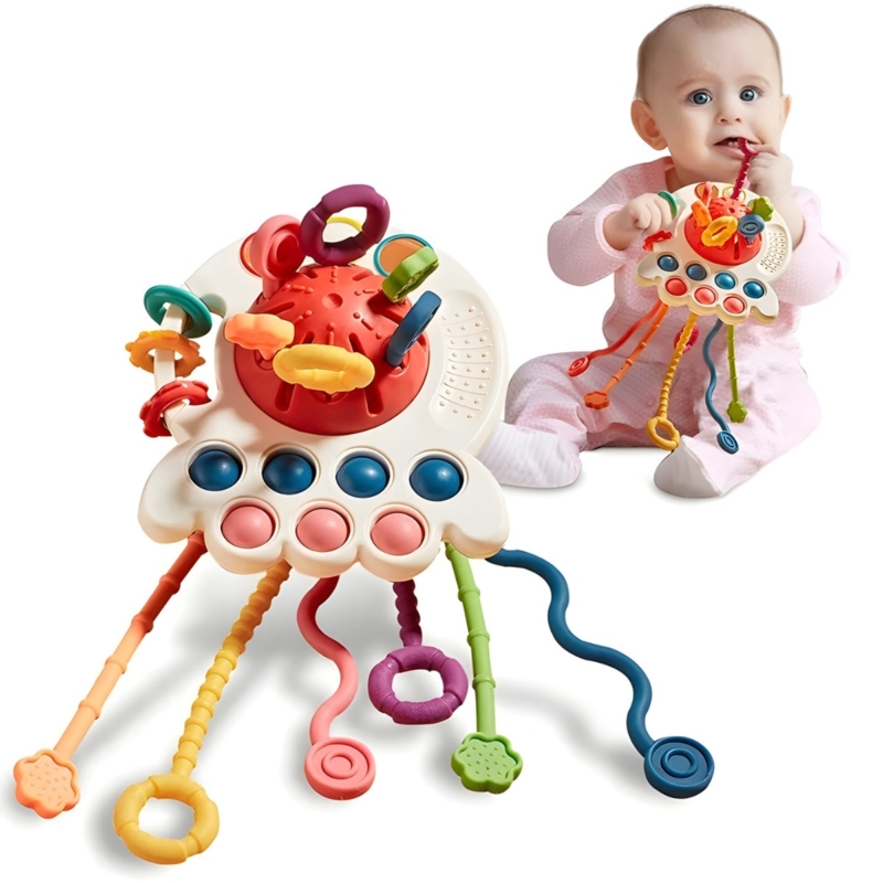 Montessori žaislas – kramtukas, raudonas