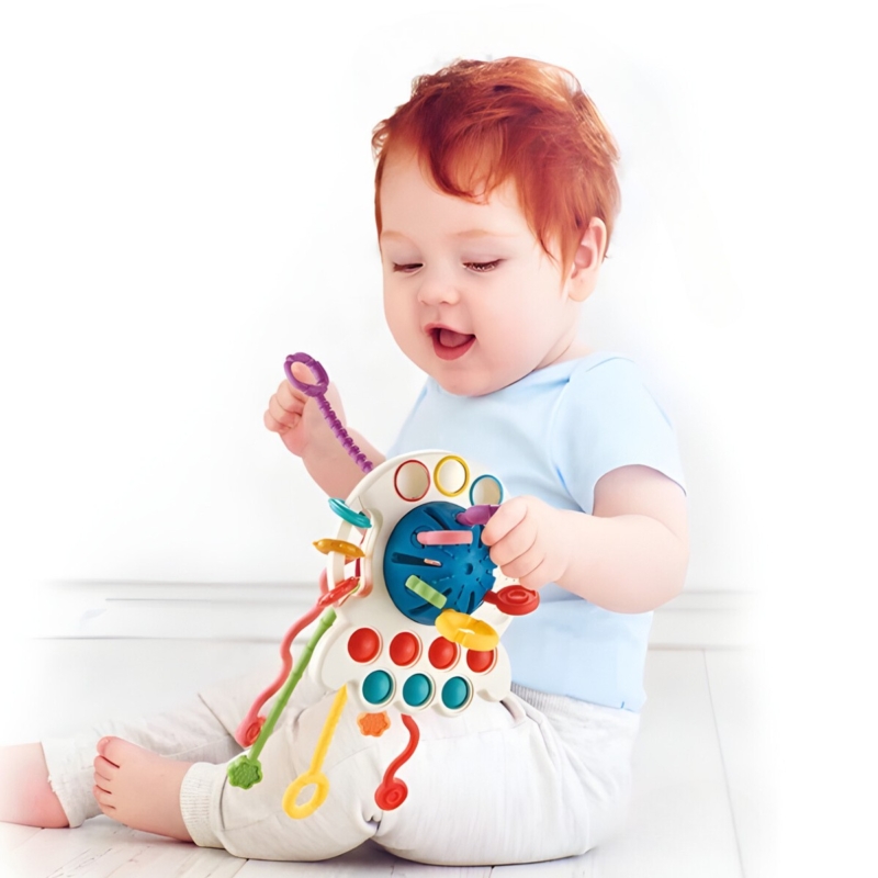 Montessori žaislas – kramtukas, raudonas