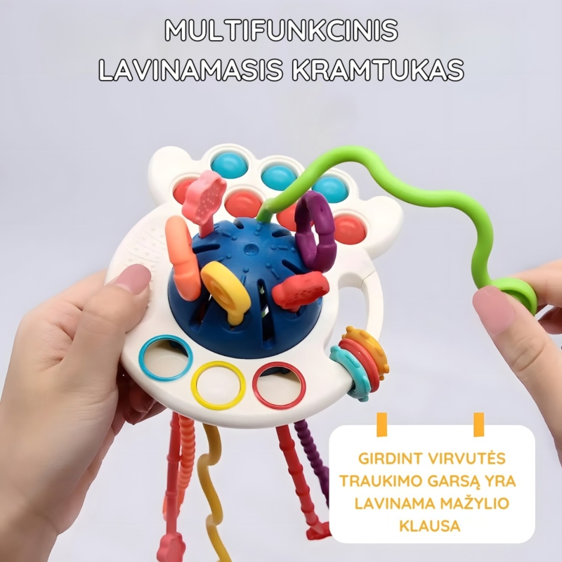 Montessori žaislas – kramtukas, raudonas