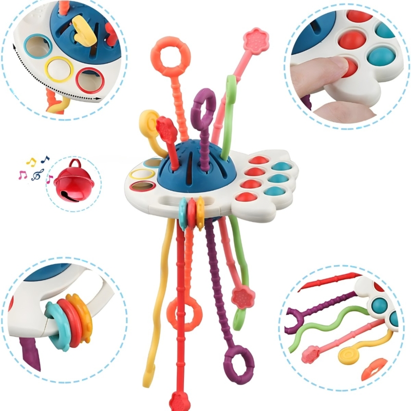 Montessori žaislas – kramtukas, raudonas