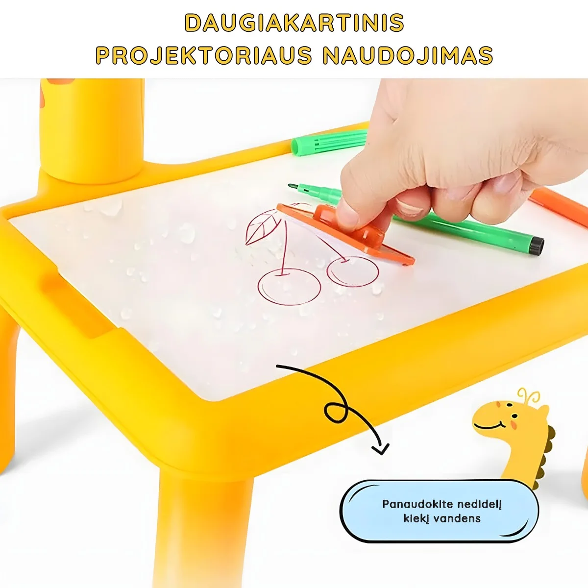 Piešimo stalas su projektoriumi