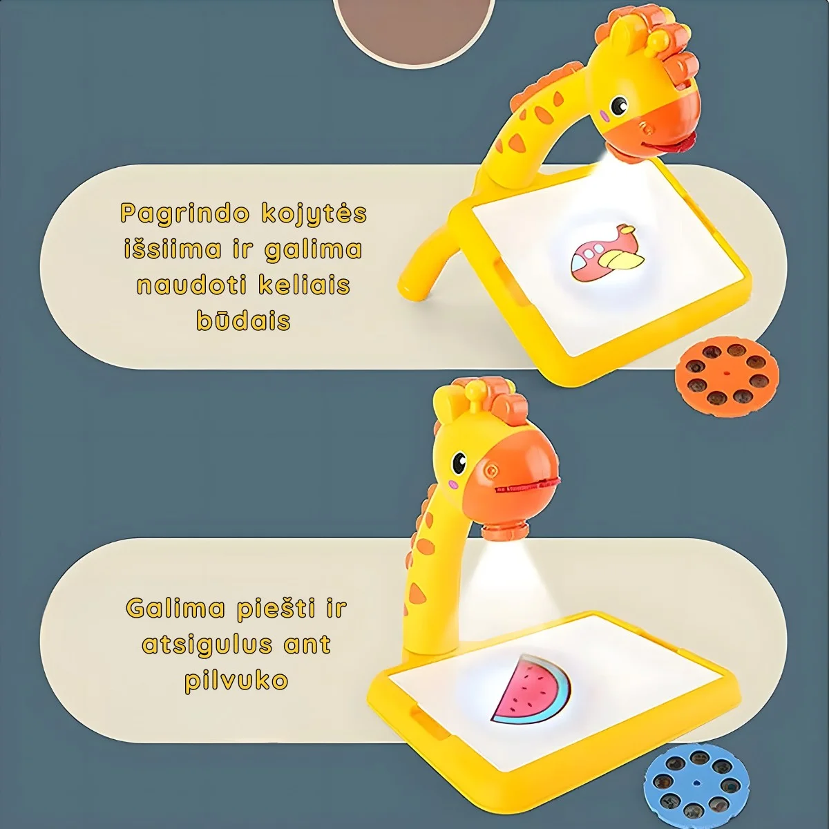 Piešimo stalas su projektoriumi
