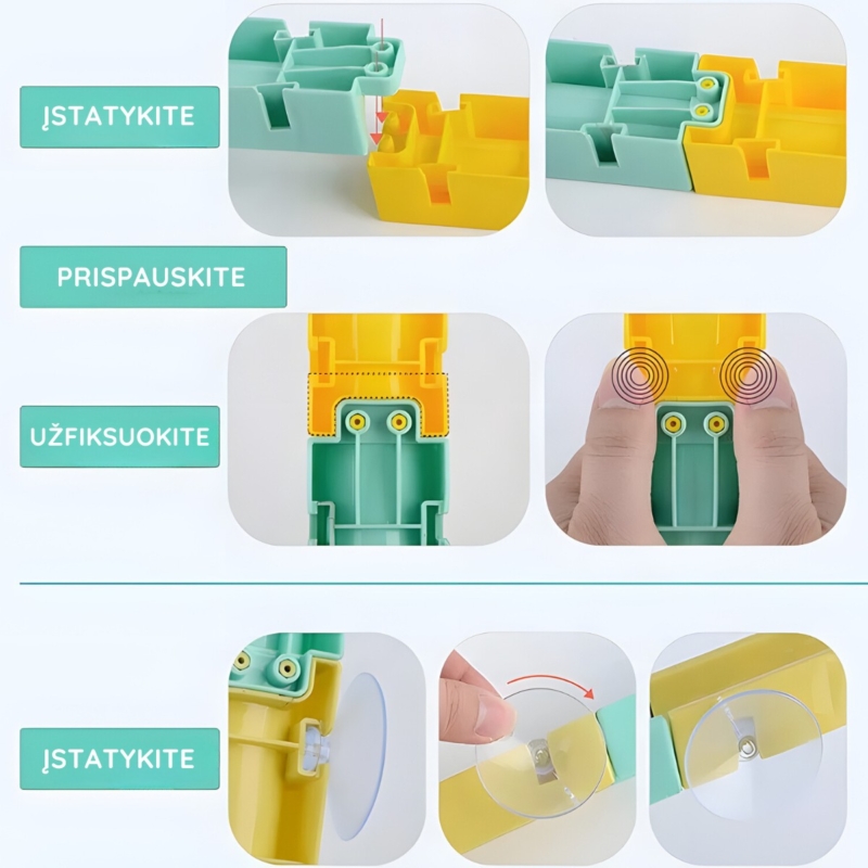 Žaislinė vandens trasa su priedais