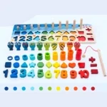 Montessori užimtumo lenta 4in1