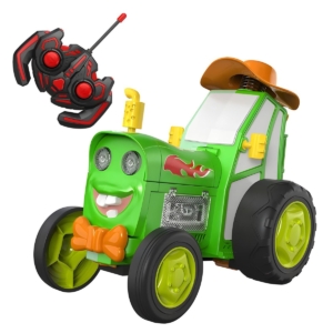 Interaktyvus šokinėjantis traktorius valdomas