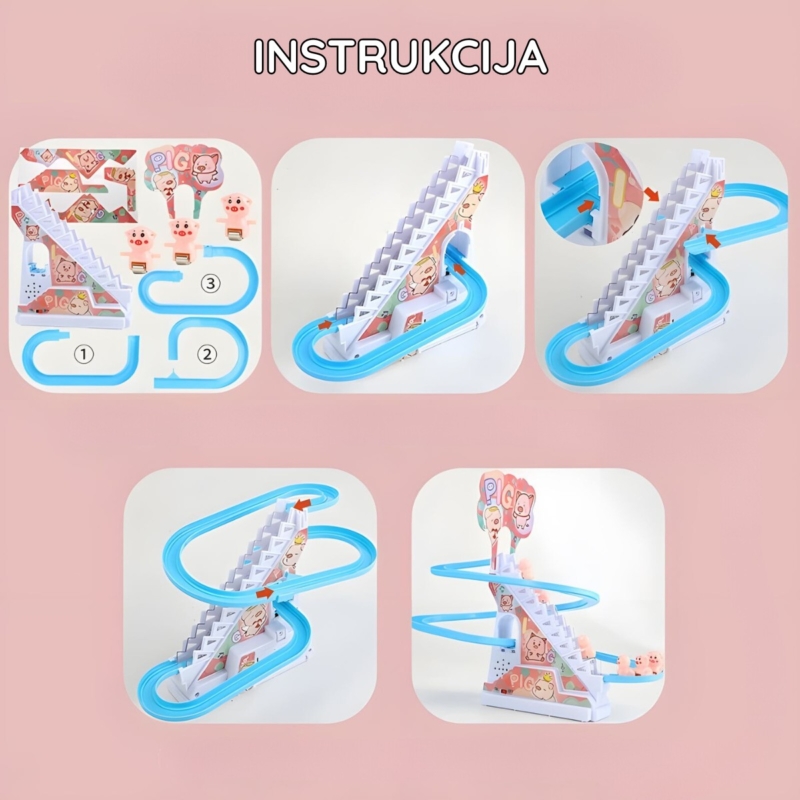 Šviečianti muzikinė trasa "Paršiukai"