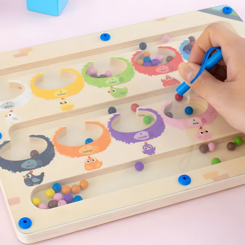 Dvipusė Montessori magnetinė rūšiavimo lenta