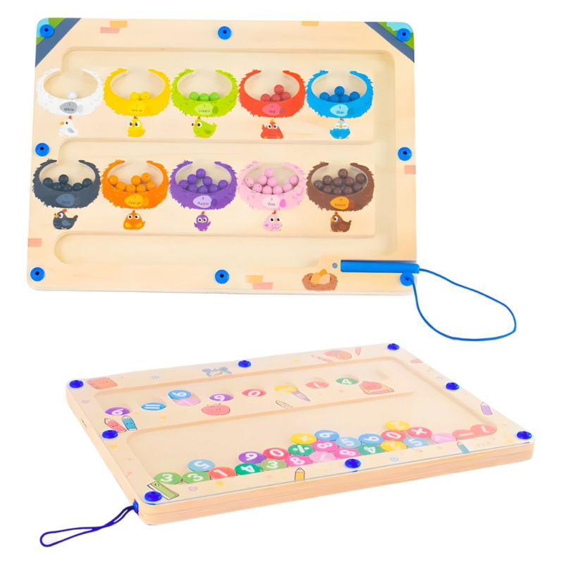 Dvipusė Montessori magnetinė rūšiavimo lenta