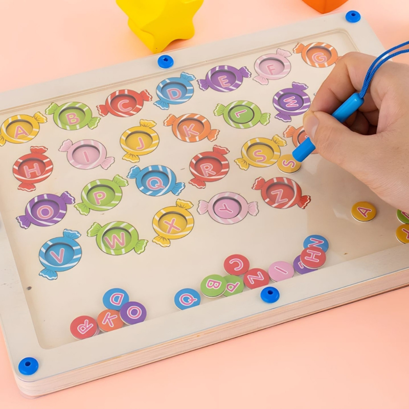 Dvipusė Montessori magnetinė rūšiavimo lenta
