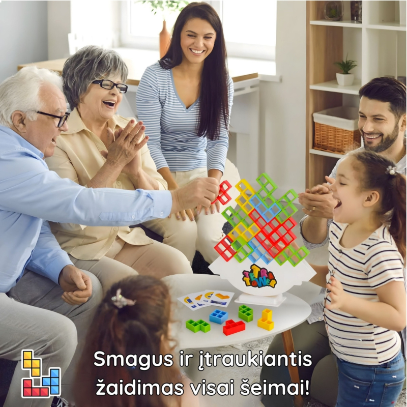 Pusiausvyros žaidimas "Tetris" (32 det.)