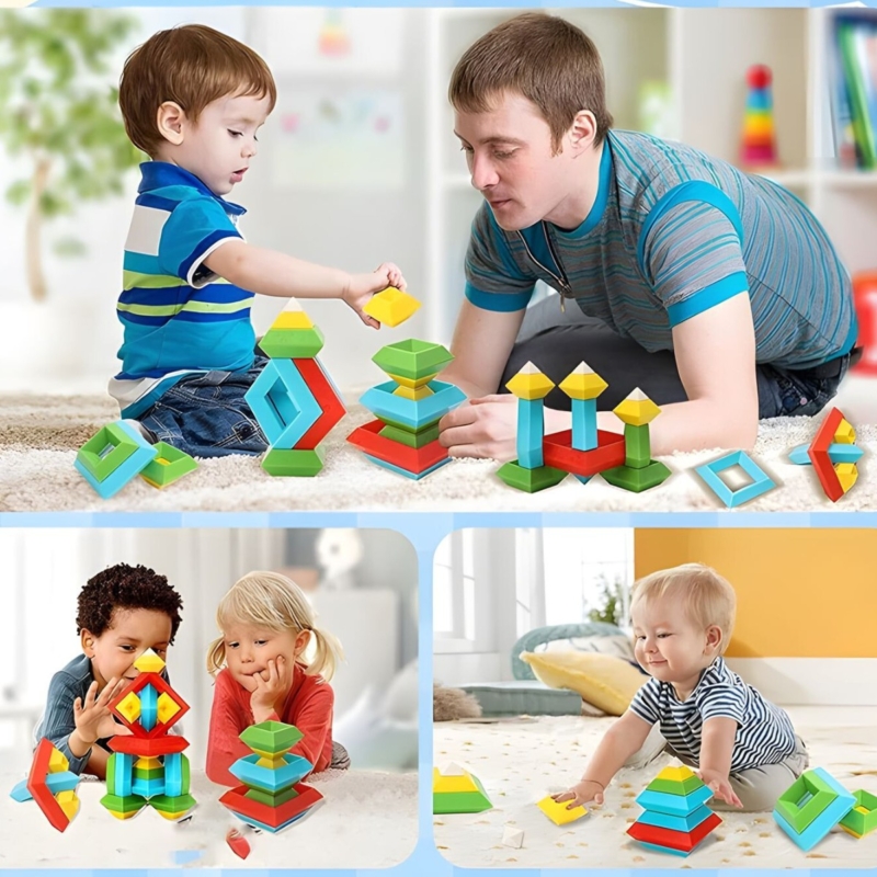 Geometrinis konstruktorius vaikams nuo 3 metų (15 det.)