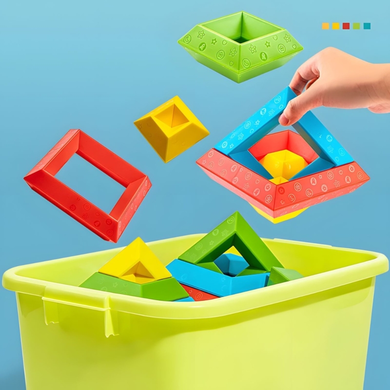 Geometrinis konstruktorius vaikams nuo 3 metų (15 det.)