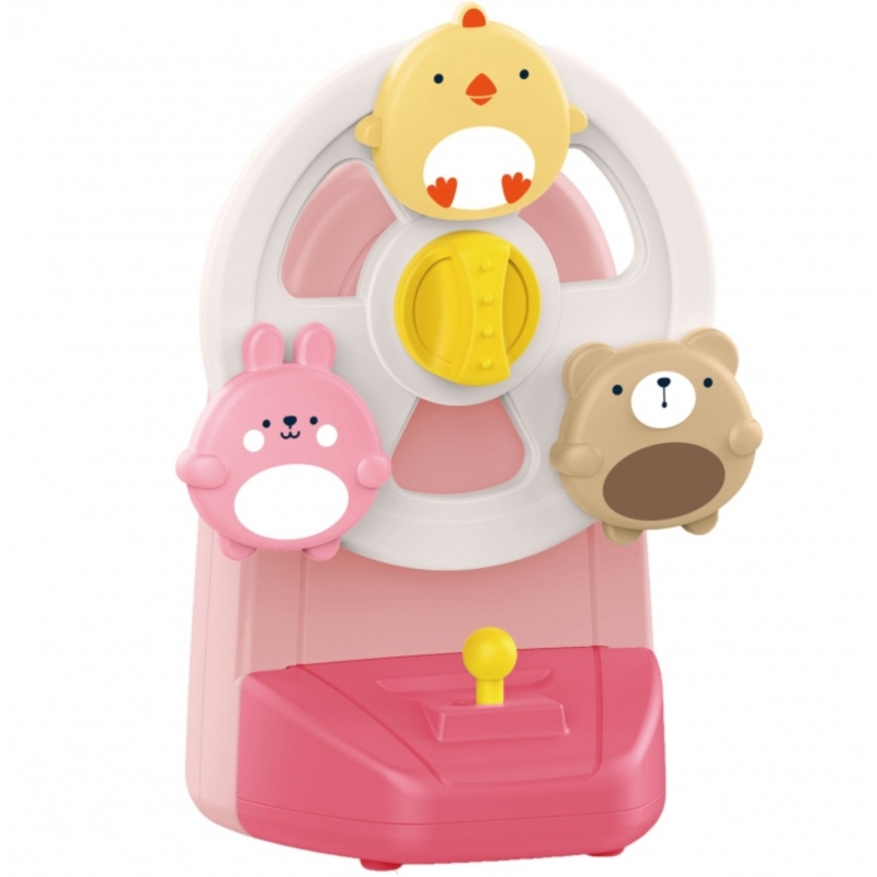 Woopie Baby muzikinis veiklos ratas vaikams, rožinis