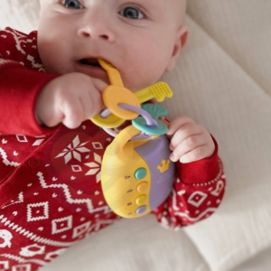 Muzikinis raktų pultelis - kramtukas kūdikiams