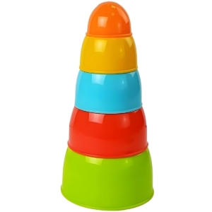 Woopie spalvotas dubenėlių bokštas