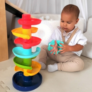 Spalvota kamuoliukų trasa kūdikiams - Woopie Baby