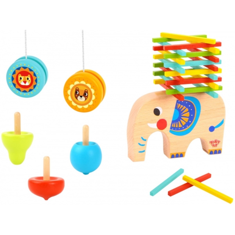 Arkadinių žaidimų rinkinys vaikams – Tooky Toy (46 det.)