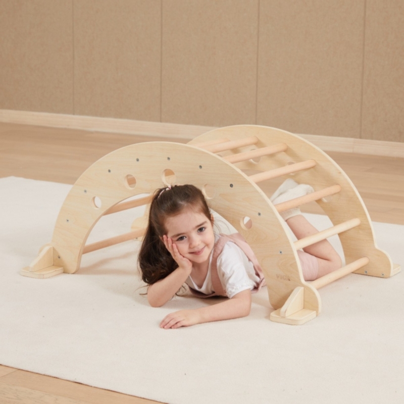 Viga Montessori laipiojimo arka - sūpuoklė