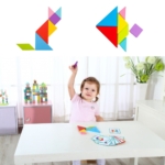 Spalvota geometrinė dėlionė - puzlė Tooky Toy