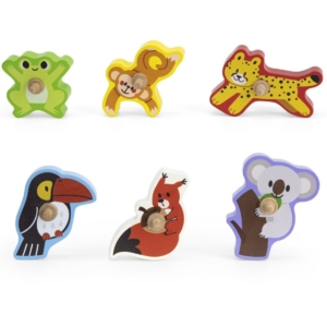 Medinė trasa vaikams su besisukančiais gyvūnėliais – Viga