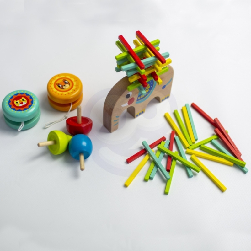 Arkadinių žaidimų rinkinys vaikams – Tooky Toy (46 det.)