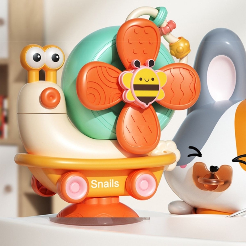 Daugiafunkcinis žaislas "Sraigė" 5in1, oranžinis
