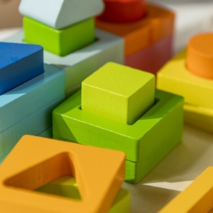 Classic World Montessori spalvotas galvosūkio rinkinys 5in1