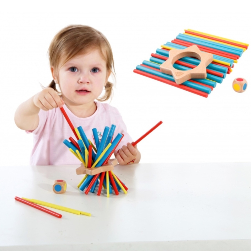 Tooky Toy medinis stalo žaidimas "Lazdelės" (29 det.)