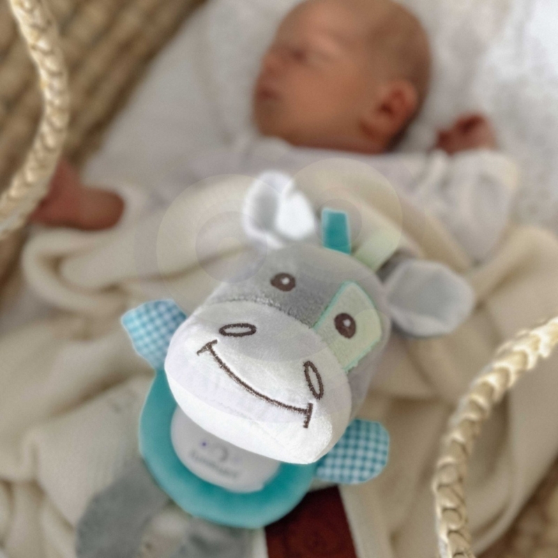 Pliušinis migdukas kūdikiams, rožinis – Woopie Baby