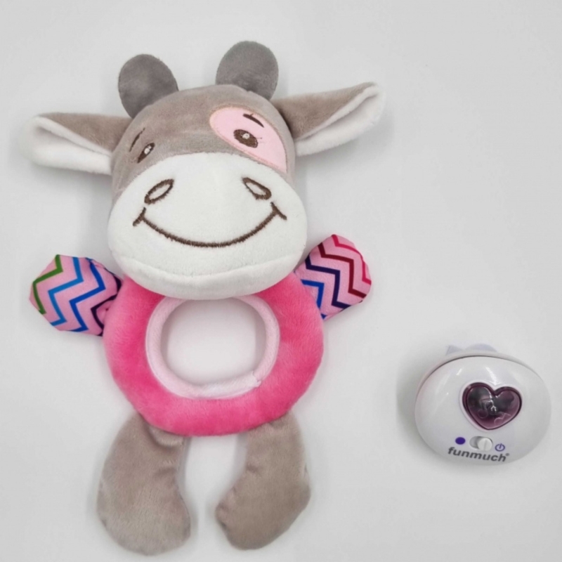 Pliušinis migdukas kūdikiams, rožinis – Woopie Baby