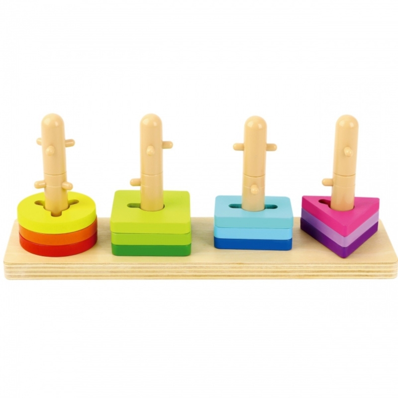 Tooky Toy XXL Montessori edukacinis 6in1 sensorinis rinkinys 25+ mėn.