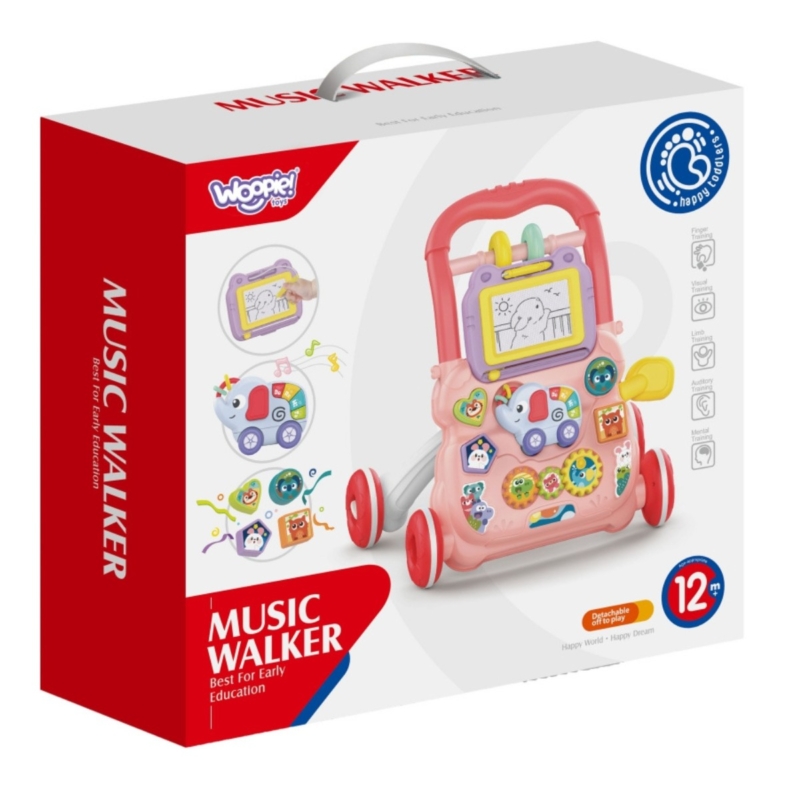 Muzikinis stumdukas vaikams nuo 12 mėn., rožinis