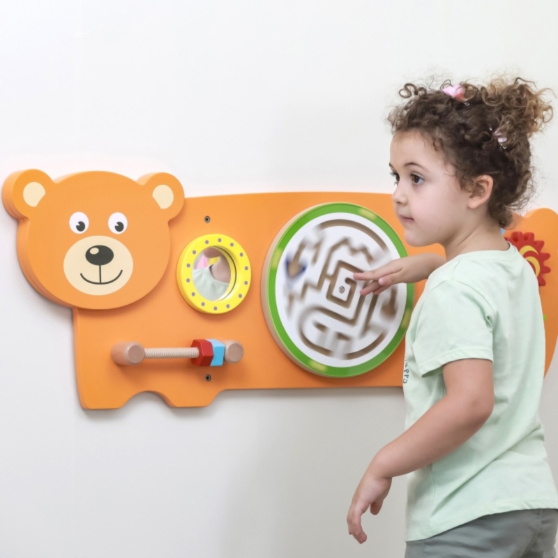 Viga Montessori jutiminė lenta "Meškiukas"