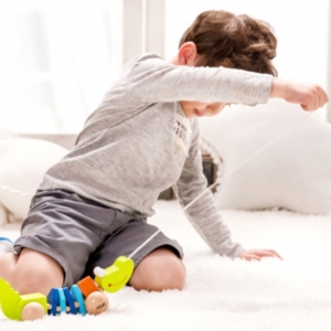 Classic World traukiamas žaislas su skleidžiamu garsu "Krokodilas"