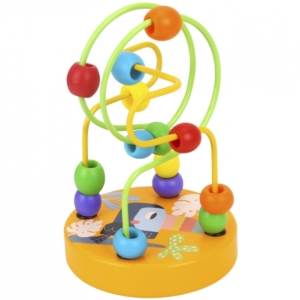 Tooky Toy ergoterapinis žiedų labirintas "Gyvūnėliai"