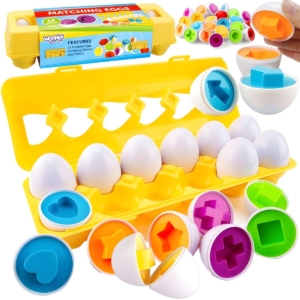 Montessori kiaušinių dėlionė "Formos ir spalvos"