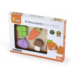 Viga medinių daržovių pjaustymo dėlionė