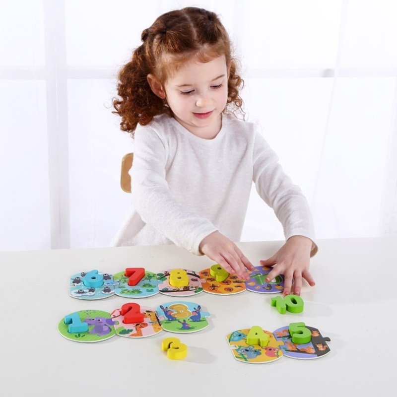 Tooky Toy Montessori mokomoji dėlionė "Skaičiai"
