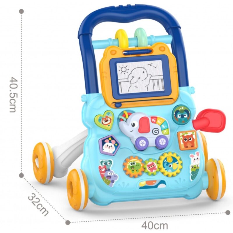 Muzikinis stumdukas nuo 12 mėn., mėlynas – Woopie Baby