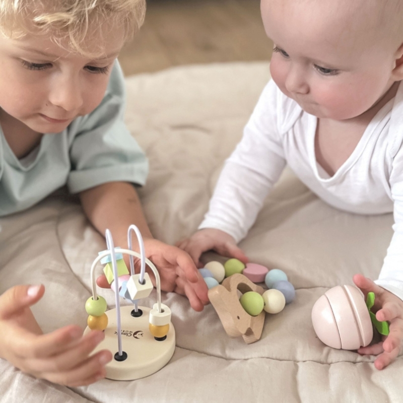 Medinių žaislų rinkinys kūdikiams nuo gimimo – Classic World
