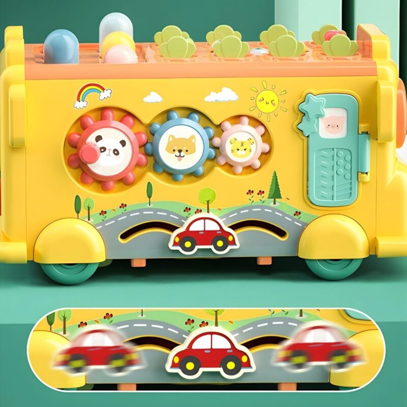 Interaktyvus mokomasis autobusas vaikams 6in1 – Woopie Baby