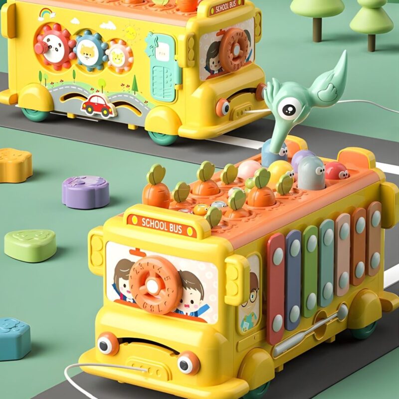 Interaktyvus mokomasis autobusas vaikams 6in1 – Woopie Baby