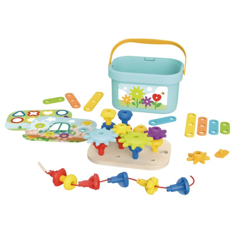 Tooky Toy Montessori kūrybinė galvosūkių dėžutė