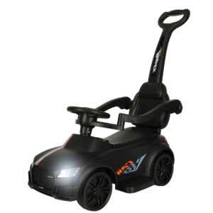 Stumiama mašinėlė su garsu ir šviesomis, juoda